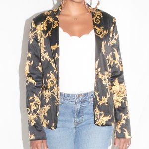 Forever 21 Victorian inspired pattern blazer
